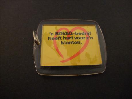 Bovag autobedrijf heeft hart voor zijn klanten sleutelhanger